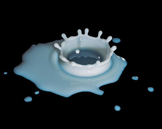 Milk on Blue